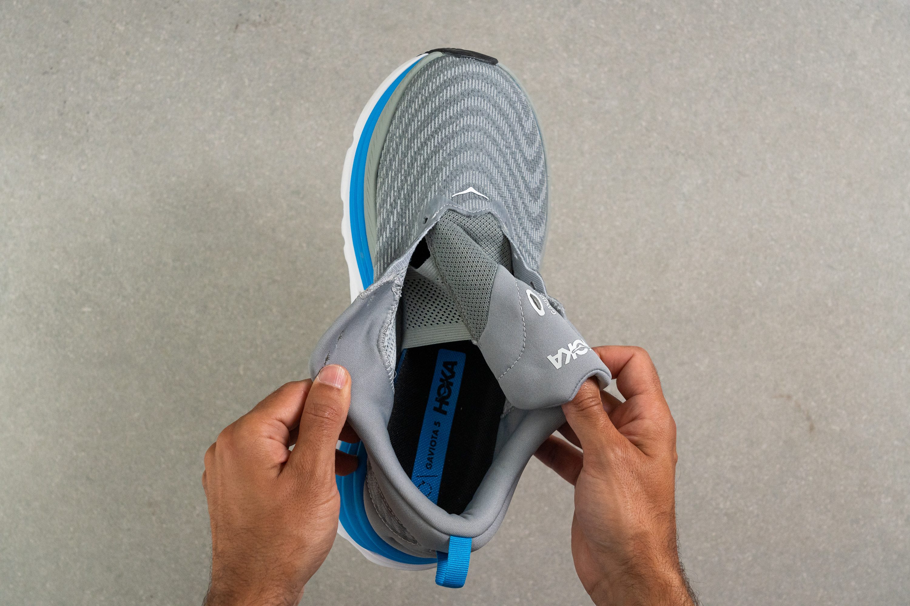 Hoka Gaviota 5 Tongue: gusset type