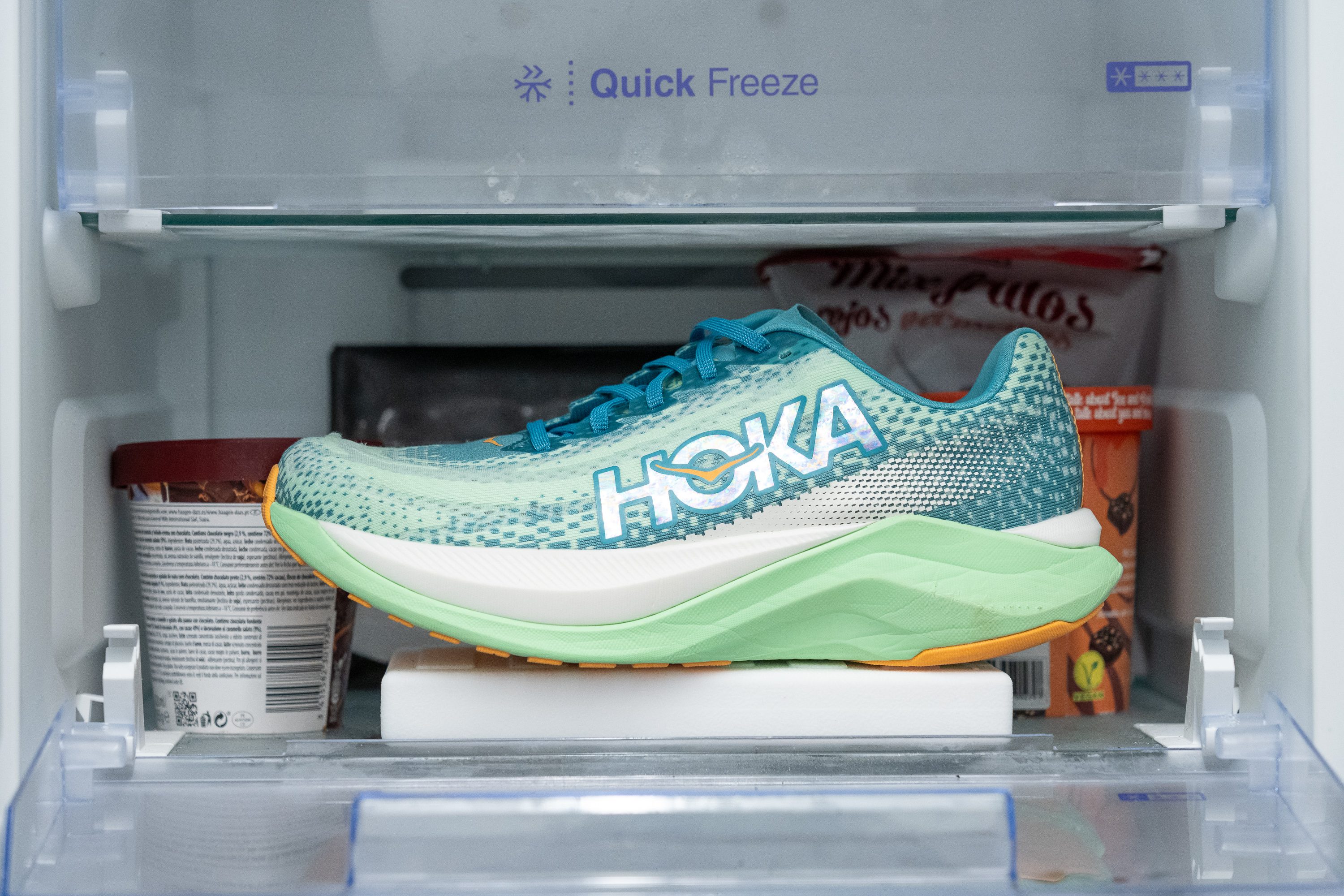 Hoka Mach X Midsole softness in cold