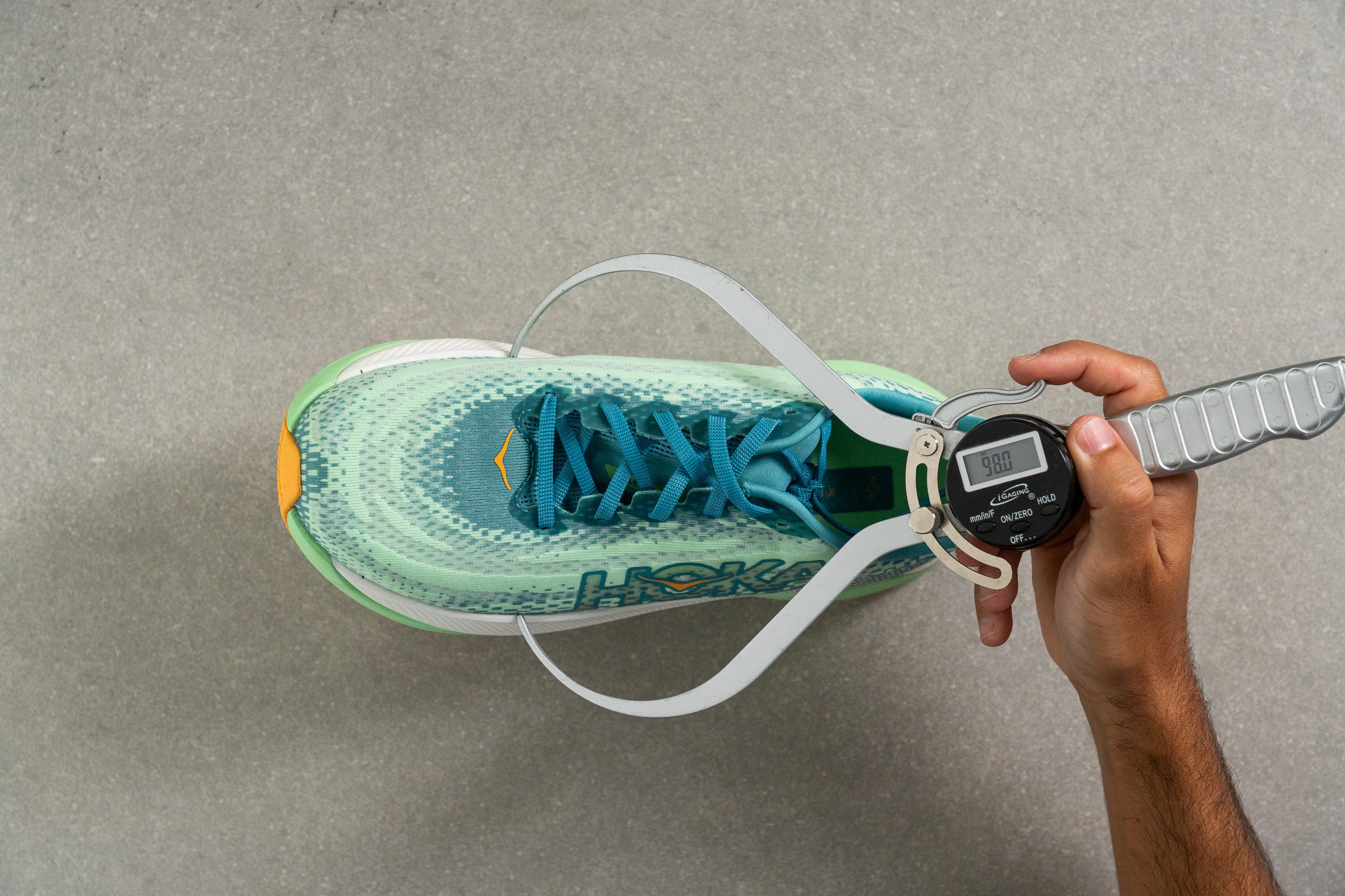 Hoka Mach X Toebox width at the widest part