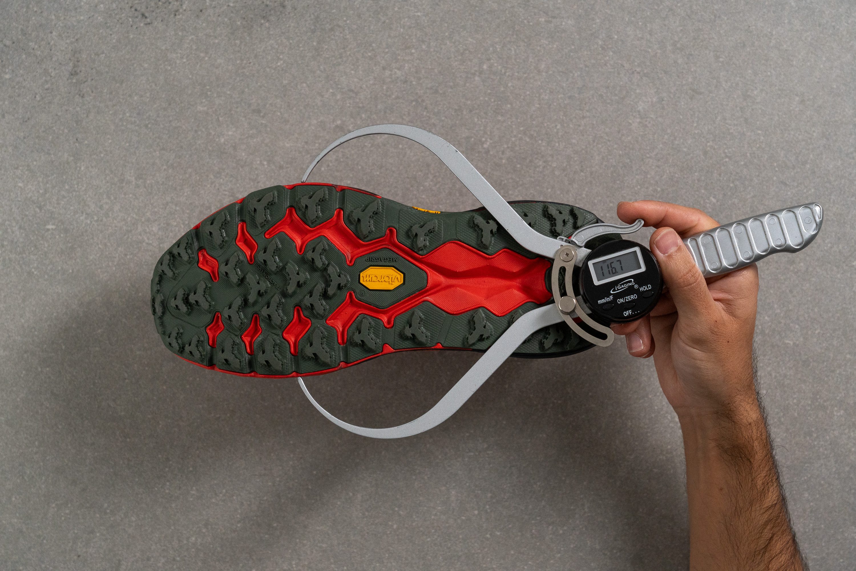 Hoka Speedgoat 5 GTX Midsole width in the forefoot