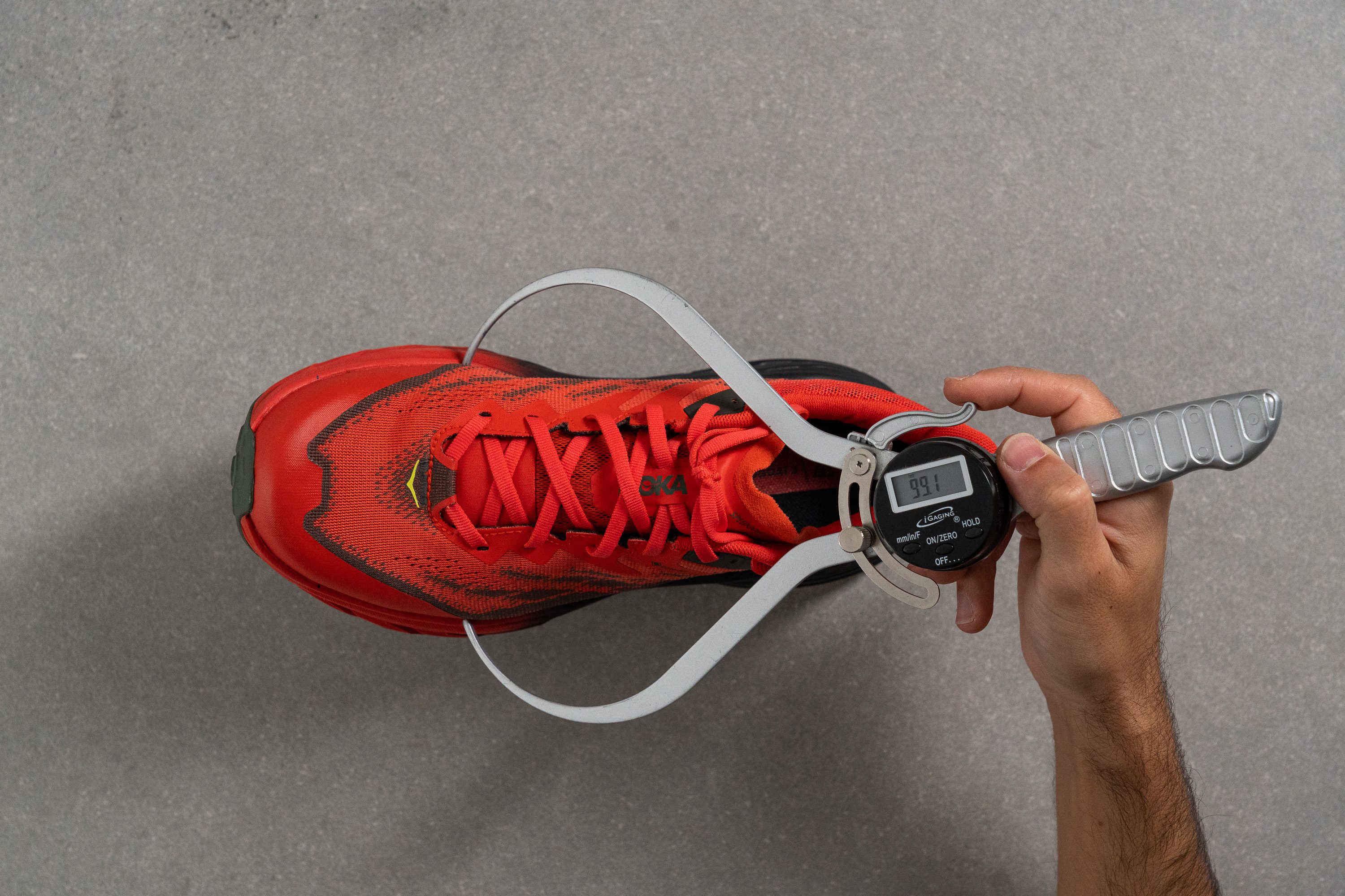 Hoka Speedgoat 5 GTX Toebox width at the widest part