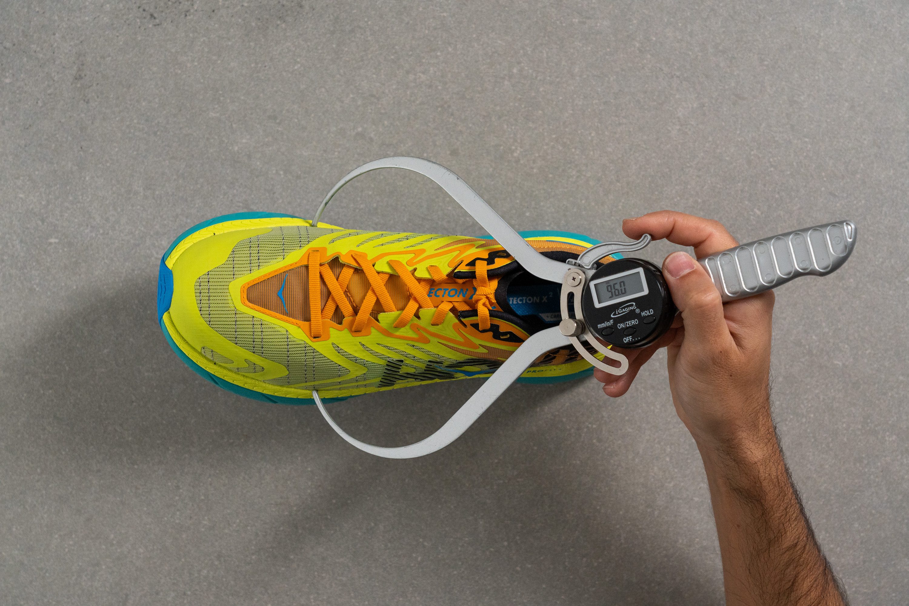 Hoka Tecton X 2 Toebox width at the widest part