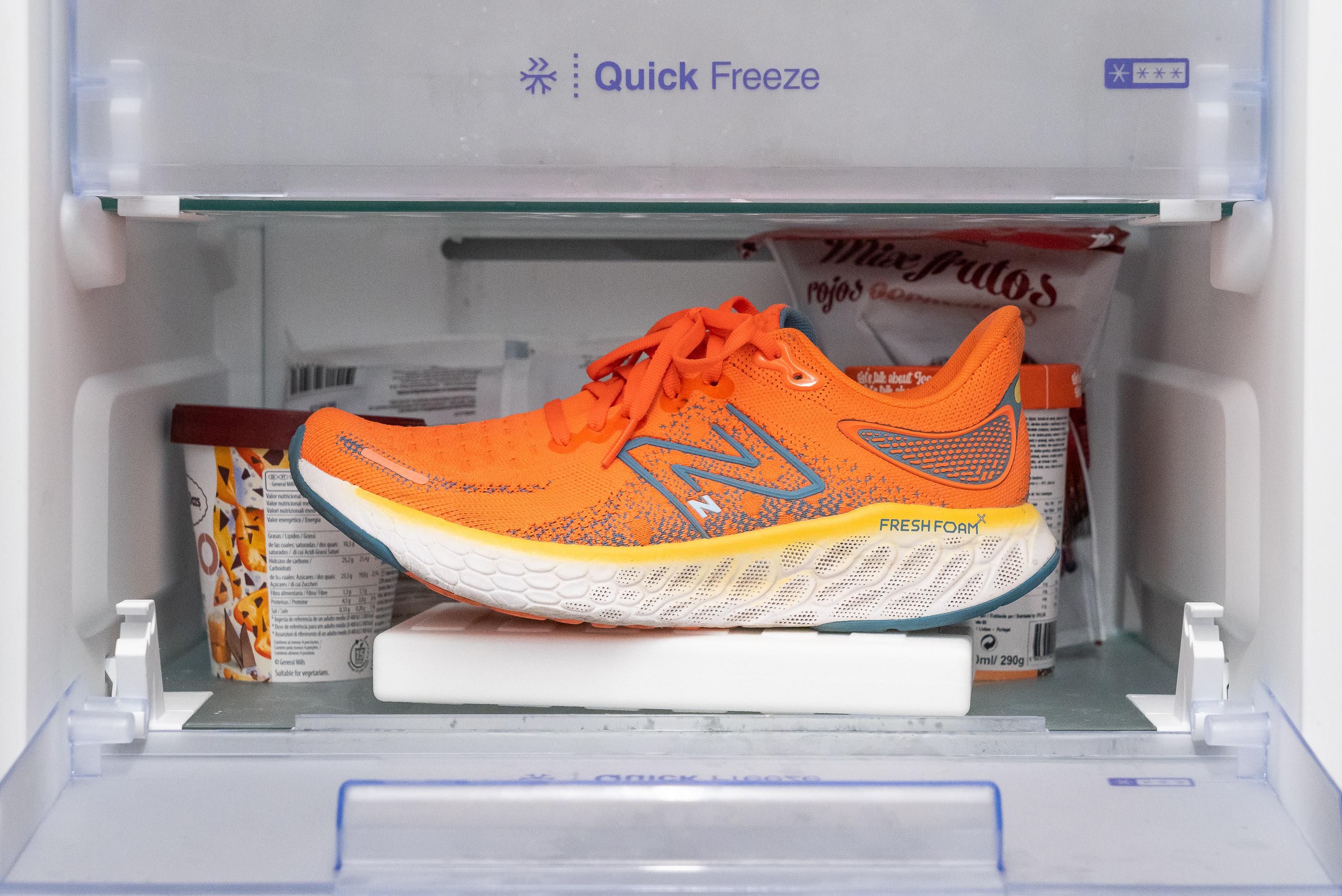 fresh foam 1080 v12 in the freezer